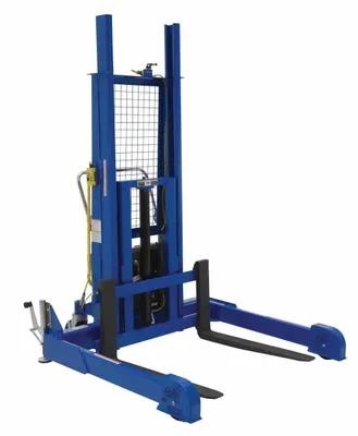 Vestil PMPS-60-DC pallet stacker shown from an alternate angle
