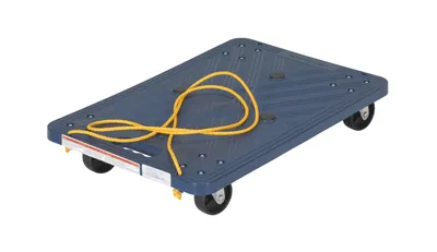 Vestil POS-1624-ROPE Polyethylene Dolly with Pull Rope
