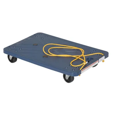 Vestil POS-1624-ROPE Polyethylene Dolly with Pull Rope
