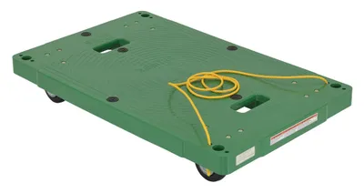 Vestil POS-2133-ROPE Polyethylene Dolly with Pull Rope