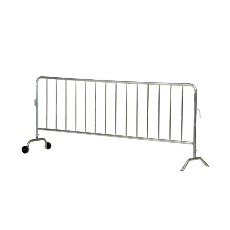 Vestil PRAIL-102-G-W Steel Crowd Control Interlocking Barrier with Feet
