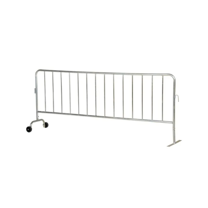 Vestil PRAIL-102-G-WF Steel Crowd Control Interlocking Barrier with Feet