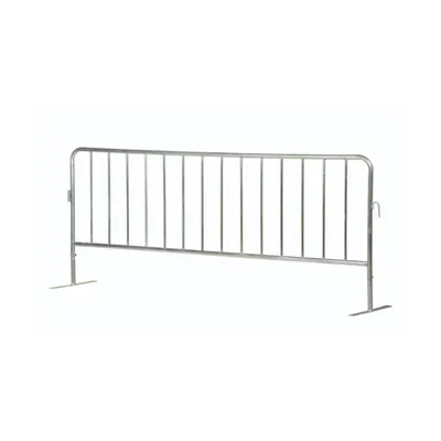 Vestil PRAIL-102-HD-G-FF Steel Heavy Duty Crowd Control Interlocking Barrier with Flat Feet