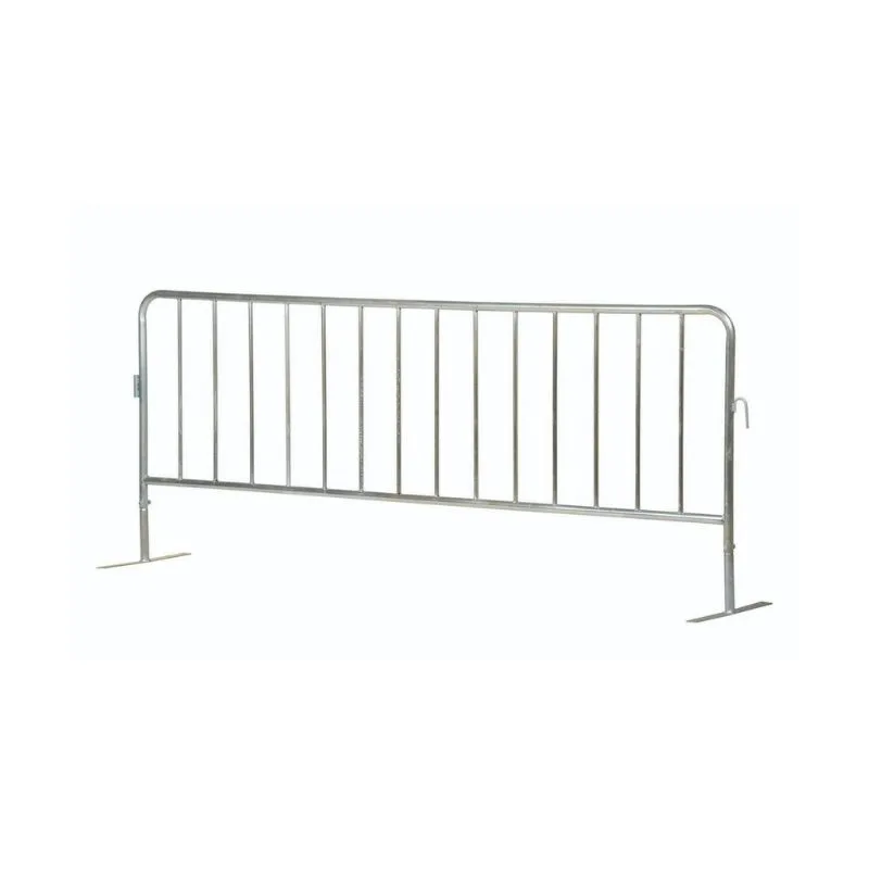Vestil PRAIL-102-HD-G-FF Steel Heavy Duty Crowd Control Interlocking Barrier with Flat Feet (1)