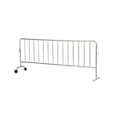 Vestil PRAIL-102-HD-G-WF Steel Heavy Duty Crowd Control Interlocking Barrier with Feet