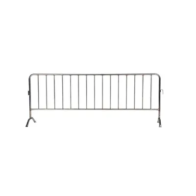 Vestil PRAIL-102-HD-SS Stainless Steel Heavy Duty Crowd Control Interlocking Barrier with Curved Feet