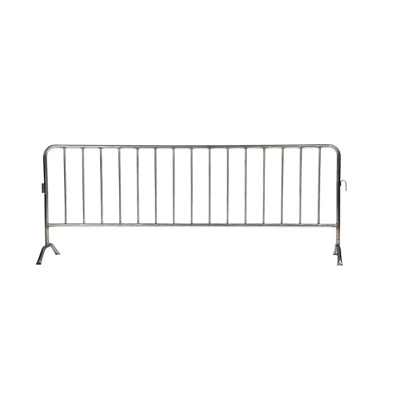 Vestil PRAIL-102-SS 304 Stainless Steel Crowd Control Interlocking Barrier with Curved Feet