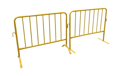 Vestil PRAIL-48-Y-FF crowd control shown from an alternate angle