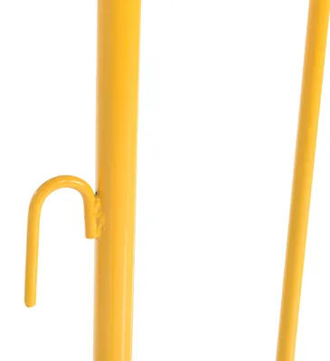 Vestil PRAIL-48-Y-W crowd control shown from an alternate angle