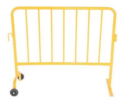 Vestil PRAIL-48-Y-WF crowd control shown from an alternate angle