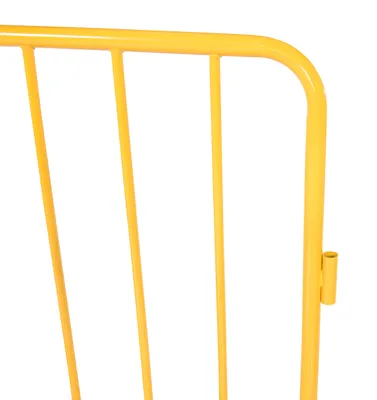 Vestil PRAIL-48-Y-WF crowd control shown from an alternate angle
