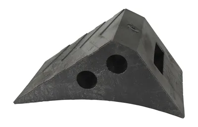Vestil PWC-BK wheel chock shown from an alternate angle