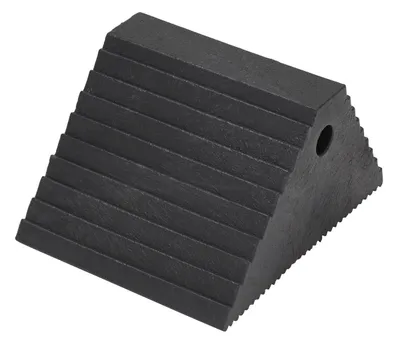 Vestil PWC-DS-BK wheel chock shown from an alternate angle