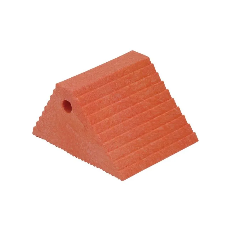 Vestil PWC-DS-OR Recycled Plastic Dual Slope Wheel Chock