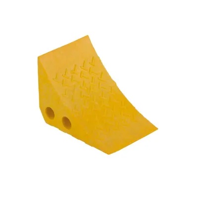 Vestil PWC-Y Recycled Polypropylene Plastic Wheel Chock