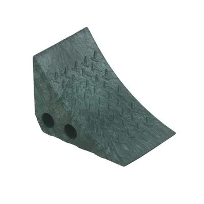 Vestil PWC-G Recycled Polypropylene Plastic Wheel Chock