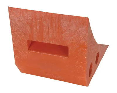 Vestil PWC-OR wheel chock shown from an alternate angle