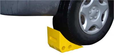 Vestil PWC-Y wheel chock shown from an alternate angle