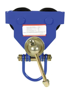 Vestil QIT-03 i beam trolley shown from an alternate angle