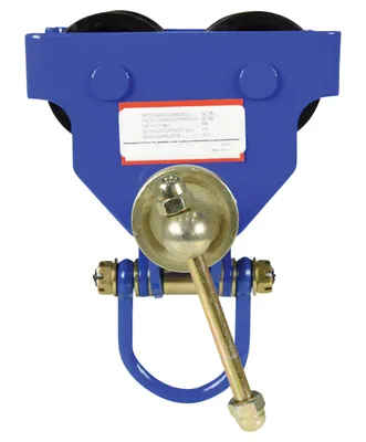 Vestil QIT-06 i beam trolley shown from an alternate angle