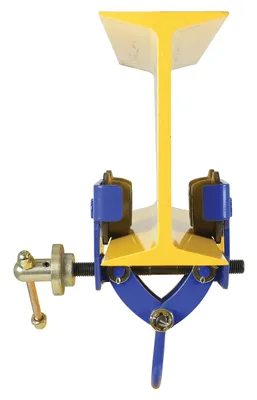 Vestil QIT-06 i beam trolley shown from an alternate angle