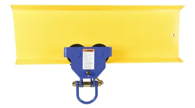 Vestil QIT-1 i beam trolley shown from an alternate angle