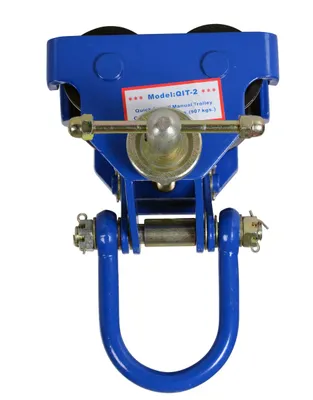 Vestil QIT-2 i beam trolley shown from an alternate angle