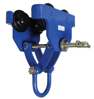 Vestil QIT-8 i beam trolley shown from an alternate angle