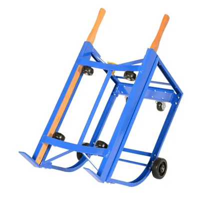 Vestil RDC-1000-5PO Steel Rotating Drum Cart with Polyolefin Wheels 3
