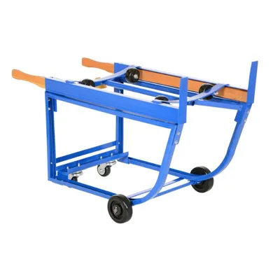Vestil RDC-1000-5PO Steel Rotating Drum Cart with Polyolefin Wheels
