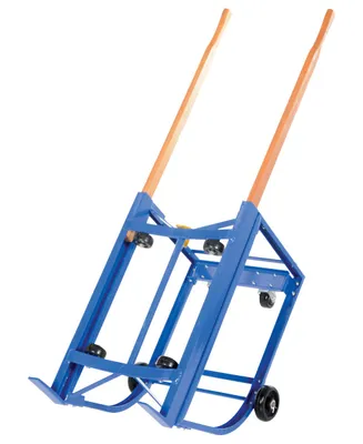Vestil RDC-1000-5PU Steel Rotating Drum Cart with Polyurethane On Steel Wheels 4