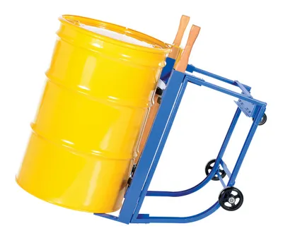 Vestil RDC-1000-5PU Steel Rotating Drum Cart with Polyurethane On Steel Wheels 5