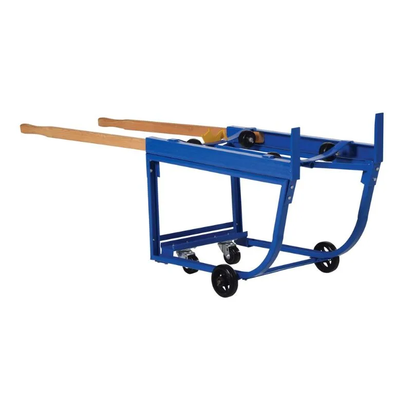 Vestil RDC-1000-5PU Steel Rotating Drum Cart with Polyurethane On Steel Wheels