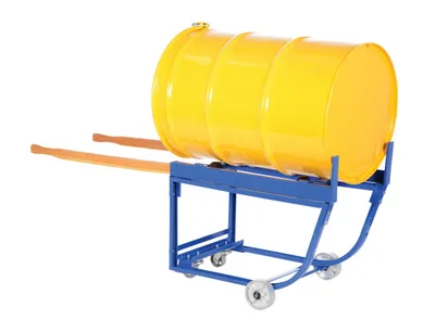 Vestil RDC-1000-5SS Steel Rotating Drum Cart with Steel Wheels 4