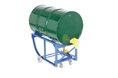 Vestil RDC-60-5-SS Steel Economy Rotating Drum Cart with Steel Wheels 15