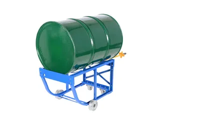 Vestil RDC-60-5-SS Steel Economy Rotating Drum Cart with Steel Wheels 11