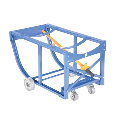 Vestil RDC-60-5-SS Steel Economy Rotating Drum Cart with Steel Wheels