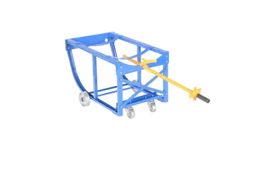 Vestil RDC-60-5-SS Steel Economy Rotating Drum Cart with Steel Wheels 7