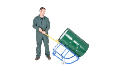 Vestil RDC-60-5-SS Steel Economy Rotating Drum Cart with Steel Wheels 19