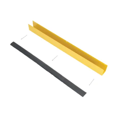 Vestil RUD-48 Steel Rack Guard With Rubber Bumper