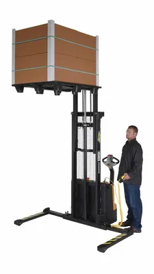 Vestil S-125-AA-DM pallet stacker shown from an alternate angle