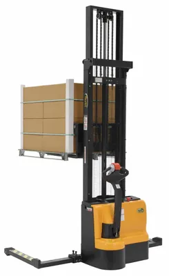 Vestil S-150-AA-DM pallet stacker shown from an alternate angle