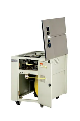 Vestil S-2001 strapping dispenser shown from an alternate angle