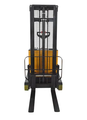 Vestil S-2CB-118 pallet stacker shown from an alternate angle