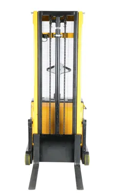 Vestil S-CB-118 pallet stacker shown from an alternate angle