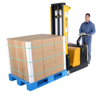 Vestil S-CB-118 pallet stacker shown from an alternate angle