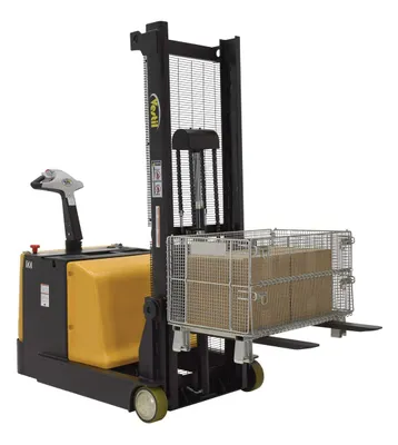 Vestil S-CB-62 pallet stacker shown from an alternate angle