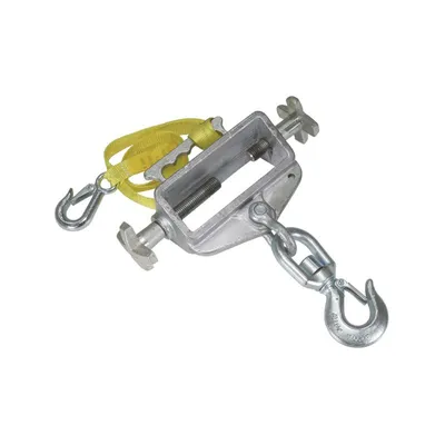 Vestil S-FORK-4/6-SL Steel Hoist Single Hook Swivel Latch