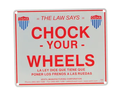 Vestil SA-1012 wheel chock shown from an alternate angle