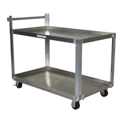 Vestil SCA2-2840 Aluminum Service Cart 2 Shelves